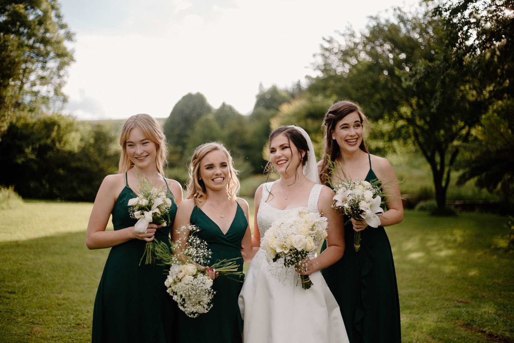 Portrait of Bride and Bridesmaids